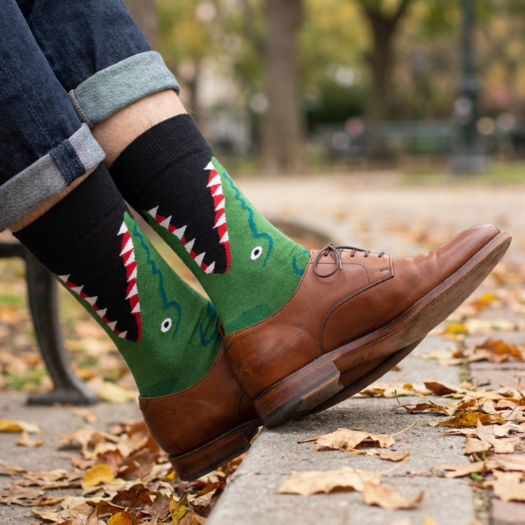 Calcetines Cro-cro-drilo de Pulentines